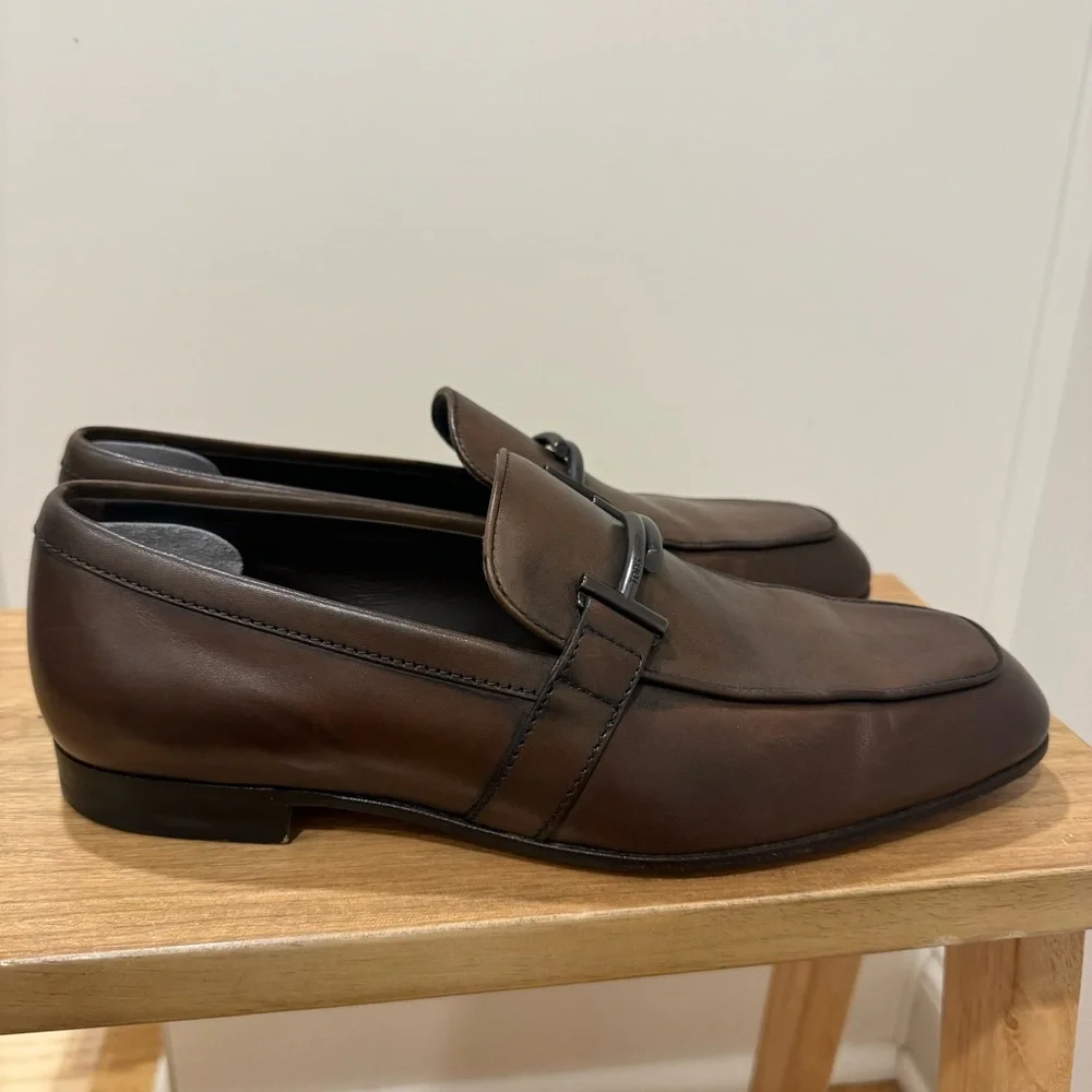 TOD'S | Doppia Double  Leather Bit Loafer ~ Size 6.5 ( 40/41)